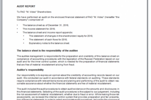 Audit Report