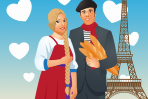 La femme russe et l'homme franсais.
