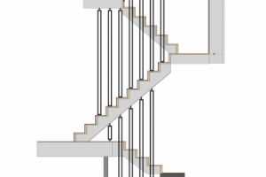 Перила в стиле лофт