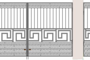 Ворота с меандром