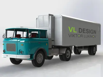 Модель автотягача Skoda 706 RTTN для литья пластмасс