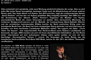 Музыкальный обзор (перевод с русского). Группа Kylesa