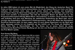 Музыкальный обзор (перевод с русского). Группа The Ocean