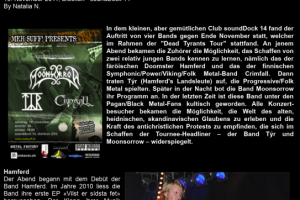 Музыкальный обзор (перевод с русского). Группа MoonSorrow