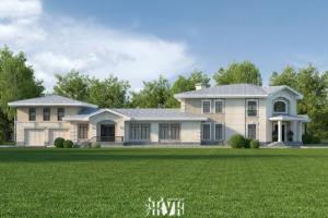 Проект загородного дома в классическом стиле. Площадь- 650 м2