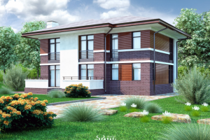 Коттедж в стиле Райта