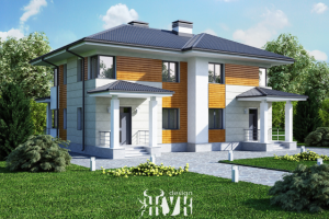 Коттедж в современном стиле с оттенком классики