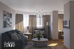 Современный дизайн квартиры в светло-бежевой гамме