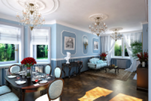 Дизайн интерьера загородного дома в классическом стиле