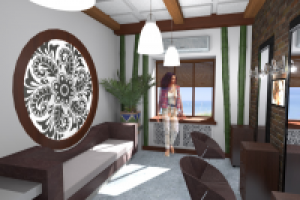 Концепция дизайна интерьера для парикмахерской ПЕРСОНА