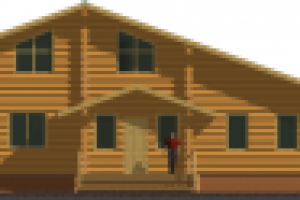 Двухэтажный коттедж из оцилиндрованного бруса