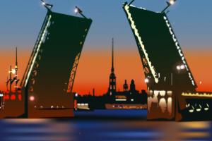 Дворцовый мост. Санкт-Петербург.