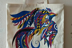 Сумка хлопковая "Птица счастья"