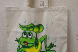 Сумка хлопковая "Весёлый лягушонок"