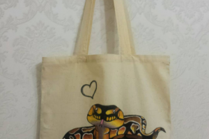 Сумка хлопковая "Змея"