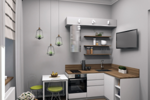 Дизайн-проект студии 20 м2.