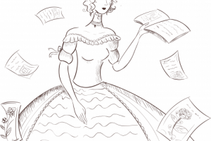 Иллюстрация к произведению "Обломов".Ольга