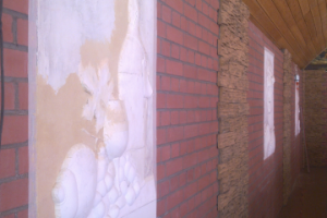 Многослойная лепка. В летнем кафе на улице.