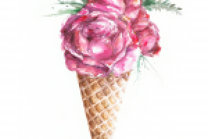 Ice cream - flowers