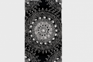 Чехол "Черно-белая мандала"