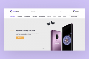 Десктопная версия сайта интернет-магазина "TehnoLinux"