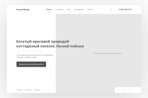 Компания по строительству коттеджных поселков "Лесной пейзаж"