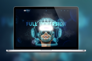 Очки виртуальной реальности - Дизайн первого экрана сайта