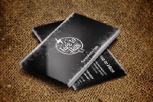 Визитка для компании FACE TO HAZE (Лицевая сторона)