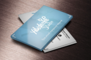 Визитка для стилиста парикмахера (Лицевая сторона)