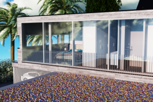 3д-визуализация коттеджа. Второй этаж