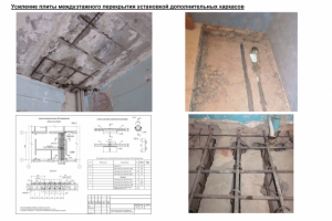 Усиление плит перекрытия