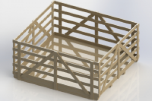 Ящик с обрешеткой