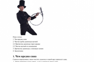 СЕО статья по теме прочистки дымохода.