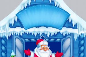 Новогодняя упаковка снежный домик