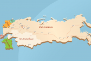 Анимация карты РФ и стран СНГ