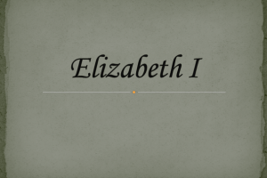 Презентация на английском языке "Elizabeth I"