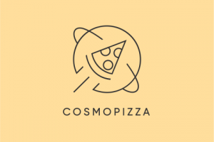 Логотип для пиццерии «COSMOPIZZA»