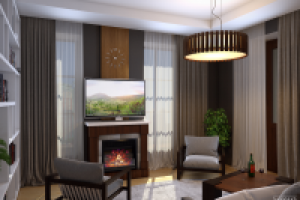 Комната студия в стиле хай-тек