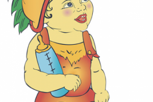 Мальчик в веселом костюмчике