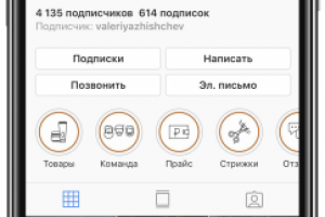 Продвижение аккаунта сети парикмахерских