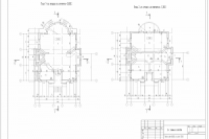 План этажей коттеджа