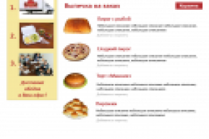 Сайт кафе с элементами интернет-магазина