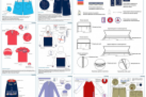 Разработка подробных эскизов коллекции яхтенной одежды GooseWing