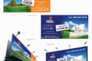 Билборд для коттеджного поселка "Золотая рыбка"