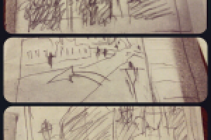 Кадры из раскадровки к видеоклипу