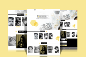 landing page. Photographer