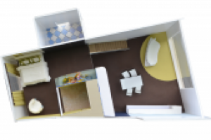 МАКЕТ КВАРТИРЫ ДЛЯ АКВАРИУМИСТОВ  М 1:50