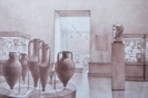 ГРИЗАЙЛЬ ИНТЕРЬЕРА МУЗЕЯ им. А.С. ПУШКИНА.