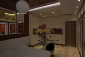 дизайн спальни для взрослых в стиле поп-арт