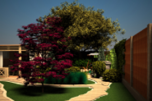 дизайн частного сада ст. Полтавская Краснодарский край